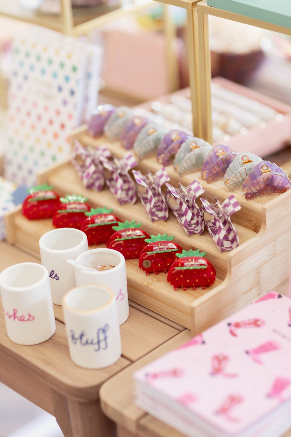 Colourful gifts wrapped and ready at Pocketful of Joy